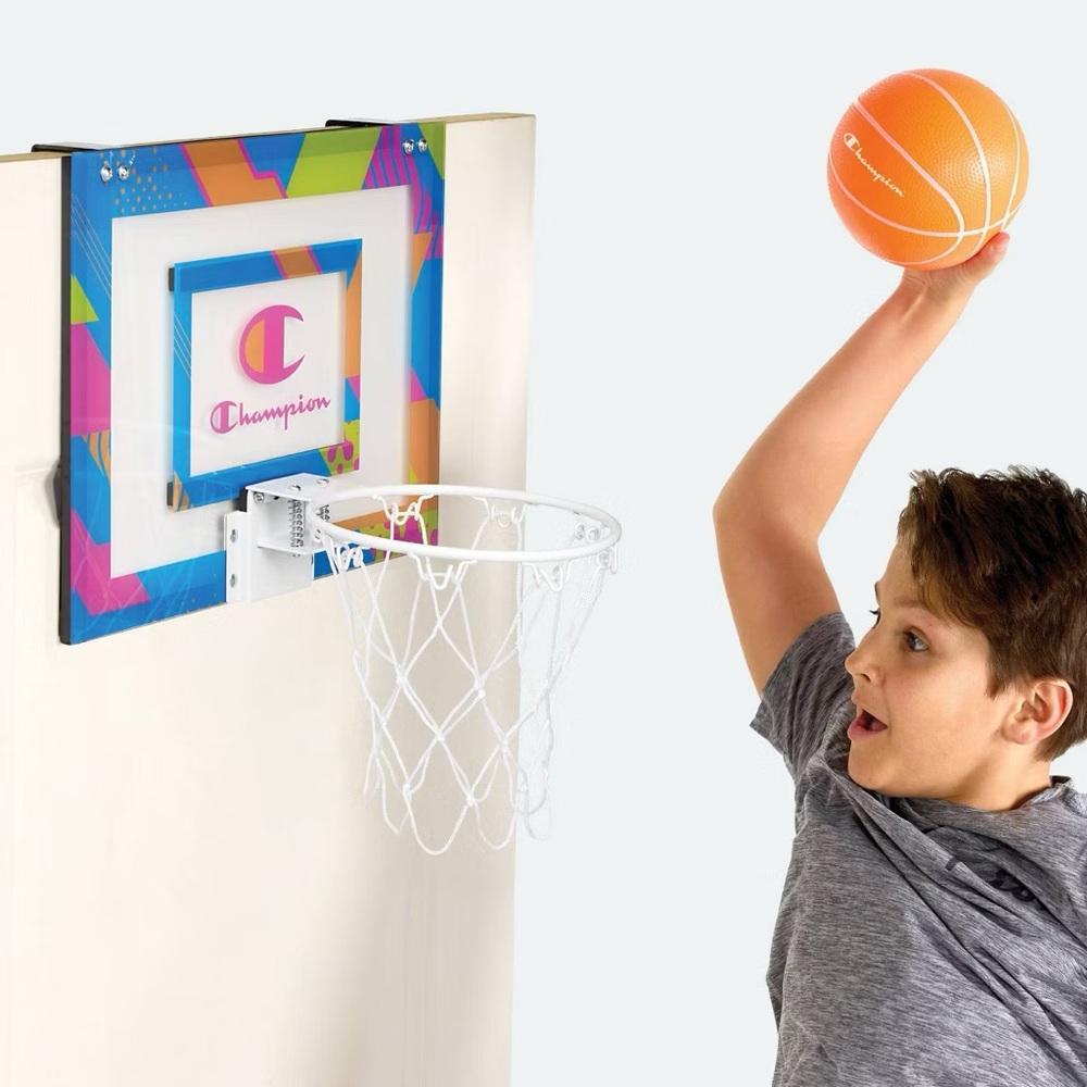 Champion Alley-Oop Mini Hoop Set - Neon - Picture 5 of 6